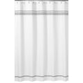 Sweet Jojo Designs White And Grey Hotel Shower Curtain