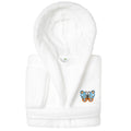 Sweet Kids 100 Polyester Super Plush Double Brushed Hooded Bathrobe Butterfly
