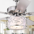 Warehouse Of Tiffany Swerl 1 Light Lighted Ceiling Fan With Multi Layered Shade Remote And Light Kit