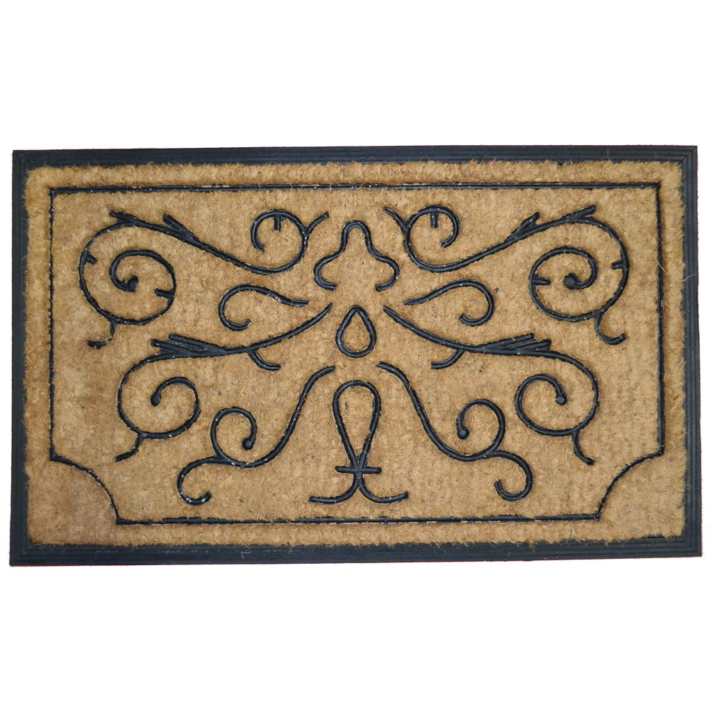 Swirls And Twirls Rubber Doormat