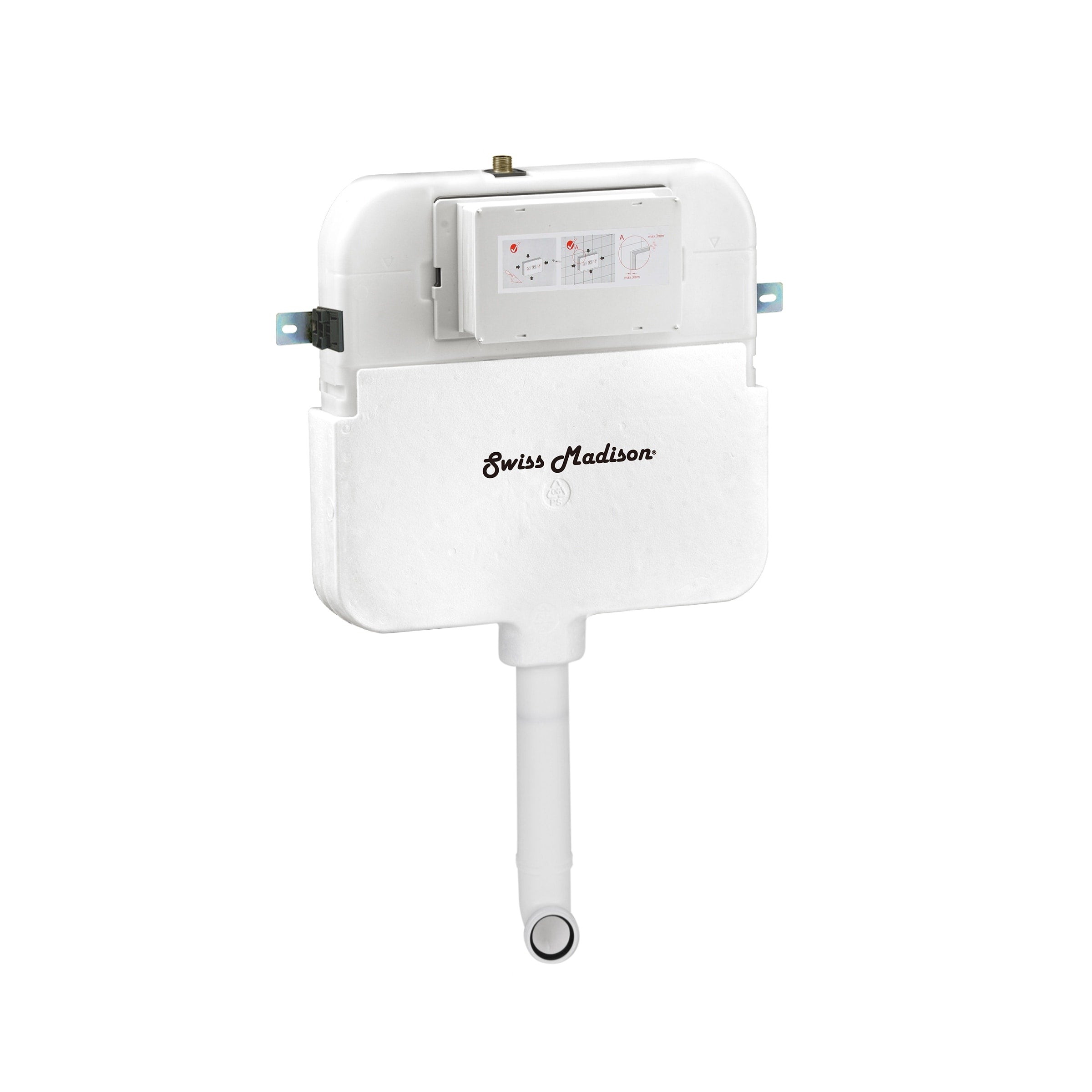 Swiss Madison 2 X 4 Concealed In Wall Toilet Tank Carrier System For Back To Wall Toilet