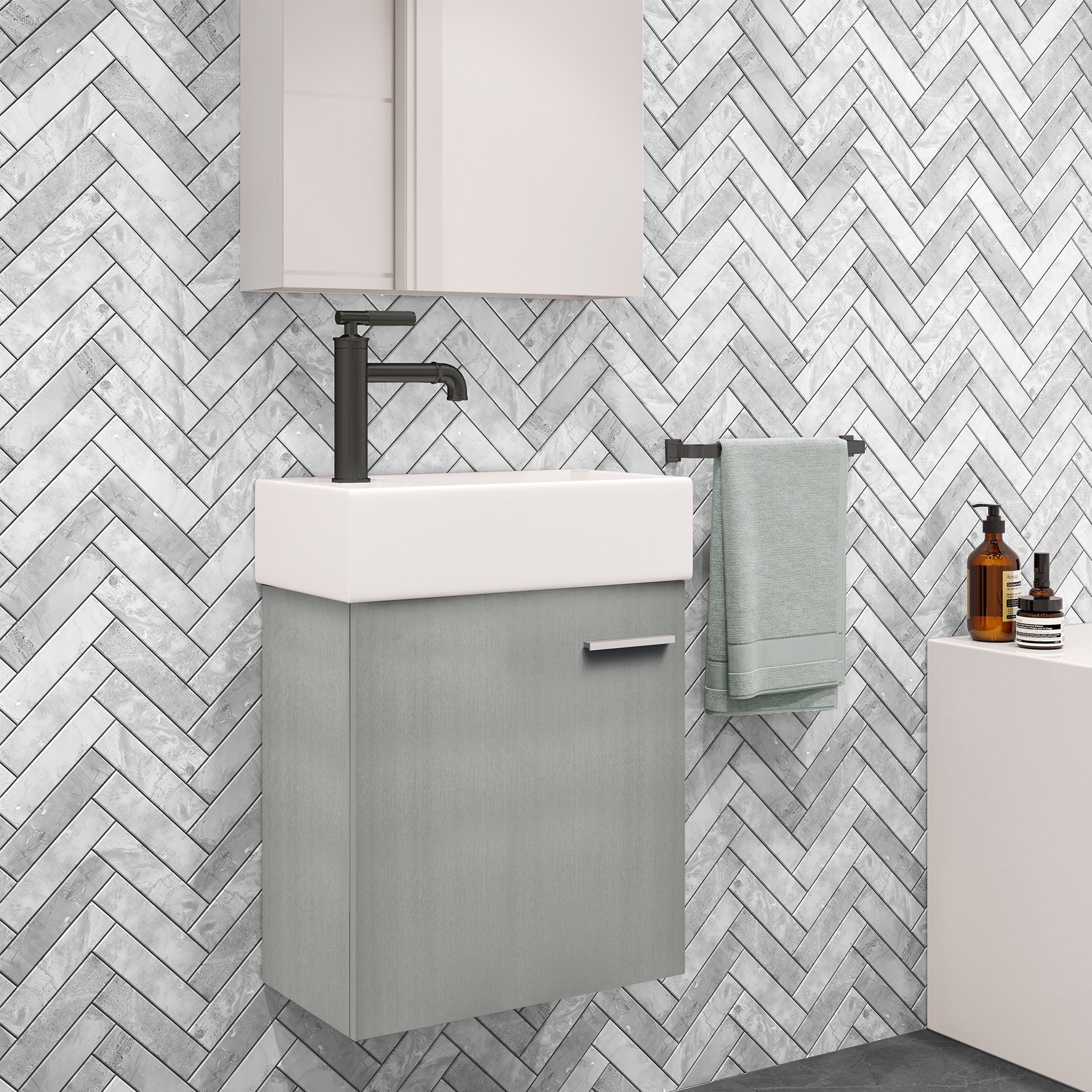 Swiss Madison Colmer 18 Single One Cabinet Bathroom Vanity