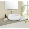 Swiss Madison Plaisir Round Ceramic Bathroom Vessel Sink