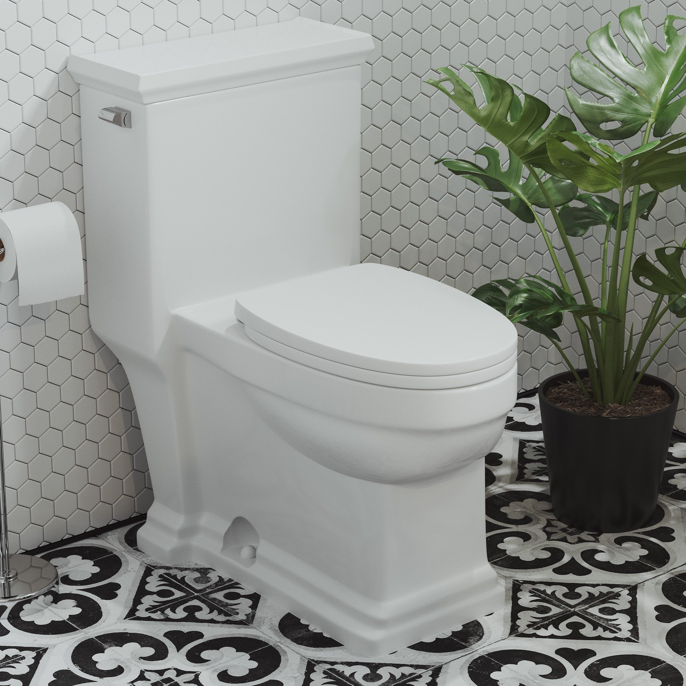 Swiss Madison Sm 1T114 Voltaire One Piece Elongated 0.8 1.28 Gpf Toilet