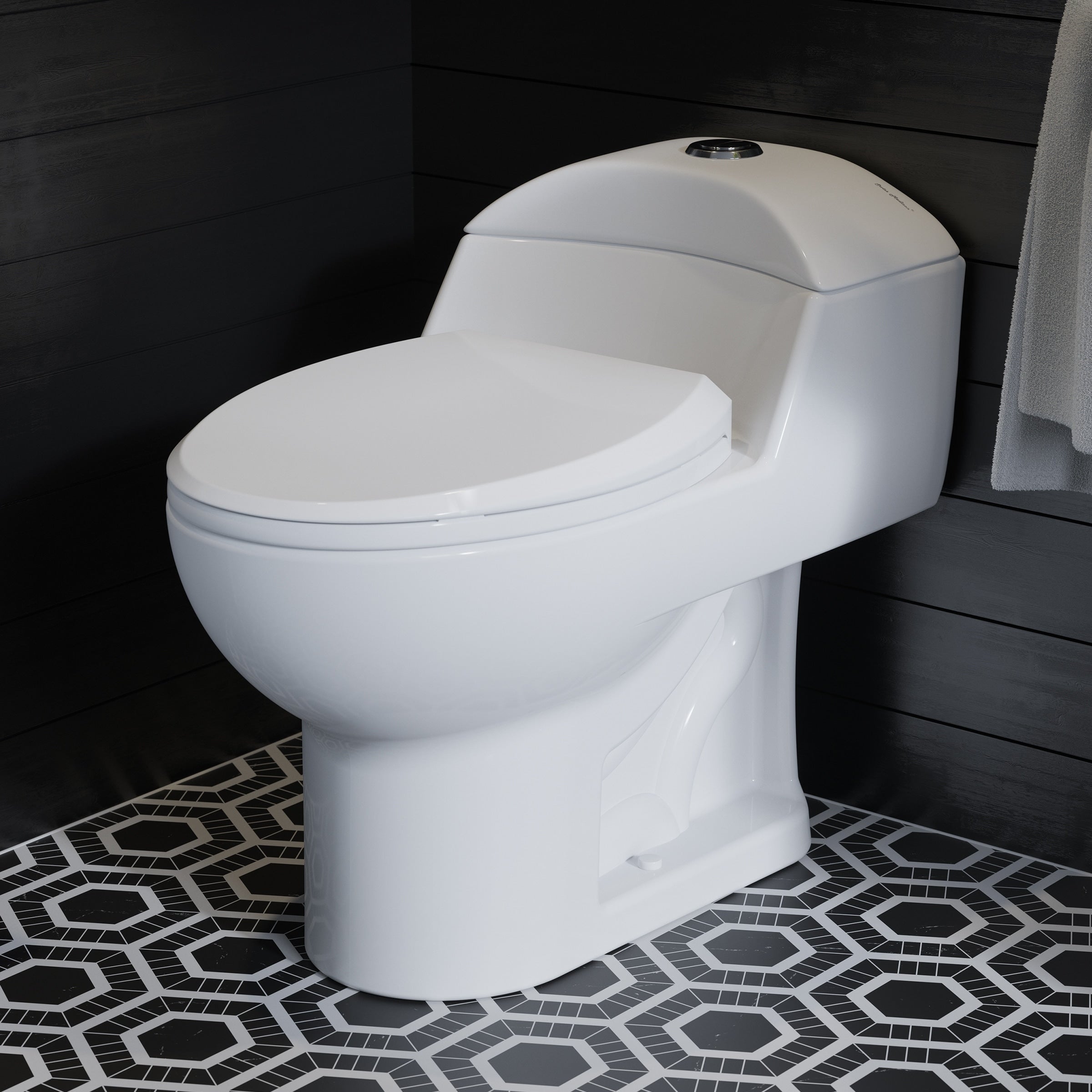 Swiss Madison Sm 1T803 Chateau One Piece Elongated Dual 0.8 1.28 Gpf Toilet White