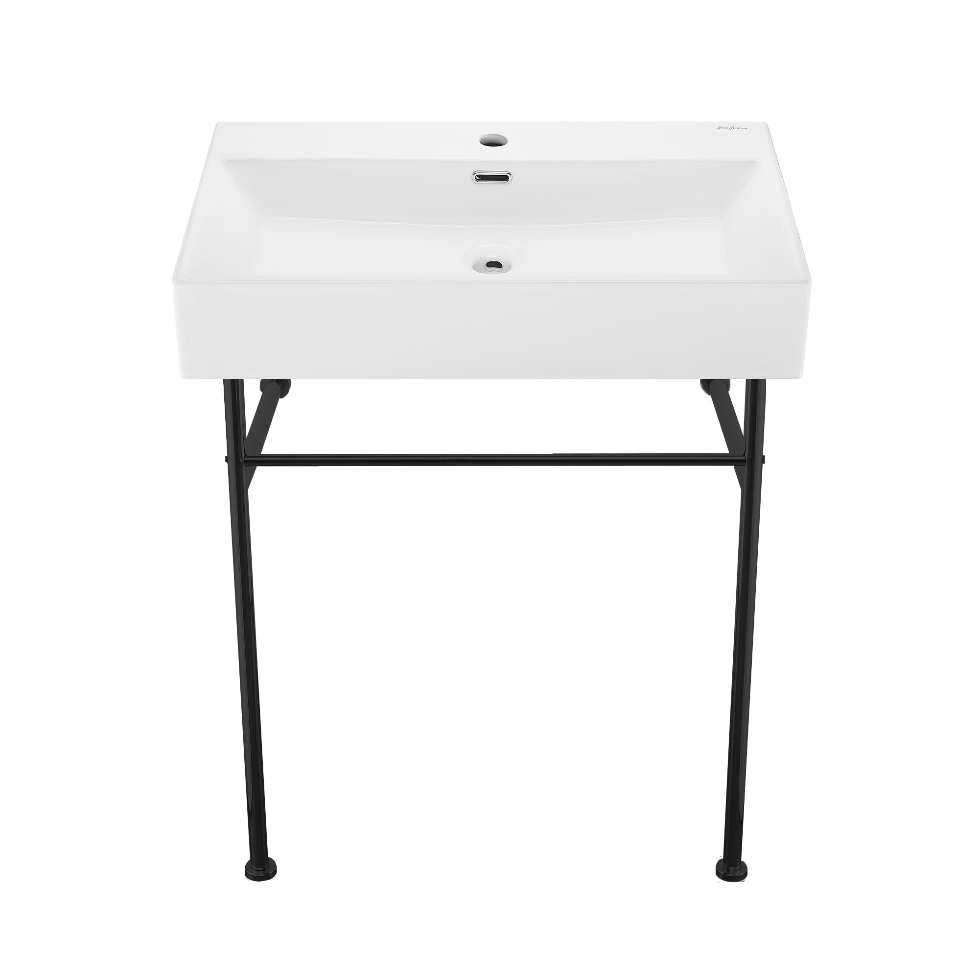 Swiss Madison Sm Cs772 Claire 30 Rectangular Ceramic Console Bathroom Matte Black