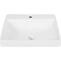 Swiss Madison Sm Vs202 Plaisir 23 1 4 Rectangular Vessel Ceramic Bathroom Sink With 1 Faucet Hole White