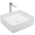 Swiss Madison Sm Vs230 Swiss Madison Sm Vs230 Concorde 15 Square Ceramic Vessel Sink Glossy White