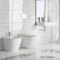 Swiss Madison Sm Wt449 Sublime 0.8 1.28 Gpf Wall Hung Dual Flush Toilet And Seat With Soft Close And Quick Release White