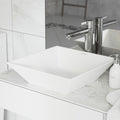 Swiss Madison St. Tropez Square Ceramic Bathroom Vessel Sink