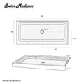 Swiss Madison Sm Sb533 Swiss Madison Sm Sb533 Voltaire 60 X 30 Acrylic Black Single Threshold Center Glossy Black