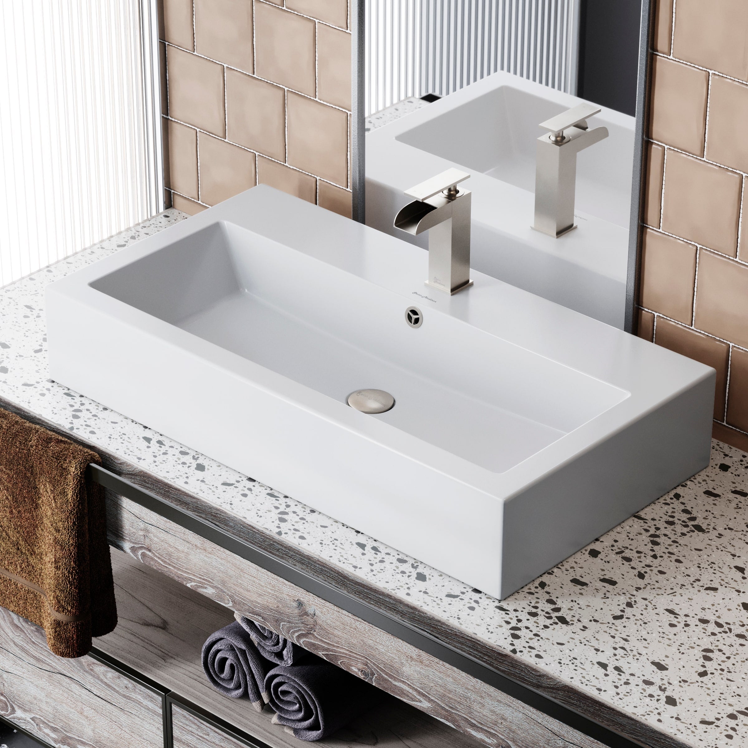 Swiss Madison Voltaire 30 Inch Wide Bathroom Vessel Sink