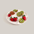 Swissmar Round Fondue Raclette Porcelain Plate Set Of 4