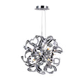 Silver Orchid Francen Chrome 12 Light Chandelier