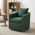 Swivel Accent Chair Upholstered Club Chair Barrel Sofa Chair For Living Room Reading Corner And Small Spaces