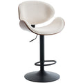 Swivel Bentwood Counter Height Barstools Adjustable Bar Stool With Curved Back