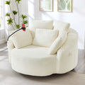 Swivel Chair Accent Chair Barrel Chair With Pillows Side Chair Sofa Chair With Adjustable Phone Holder