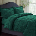 Sydney Oversized 3 Piece Pintuck Duvet Cover Set