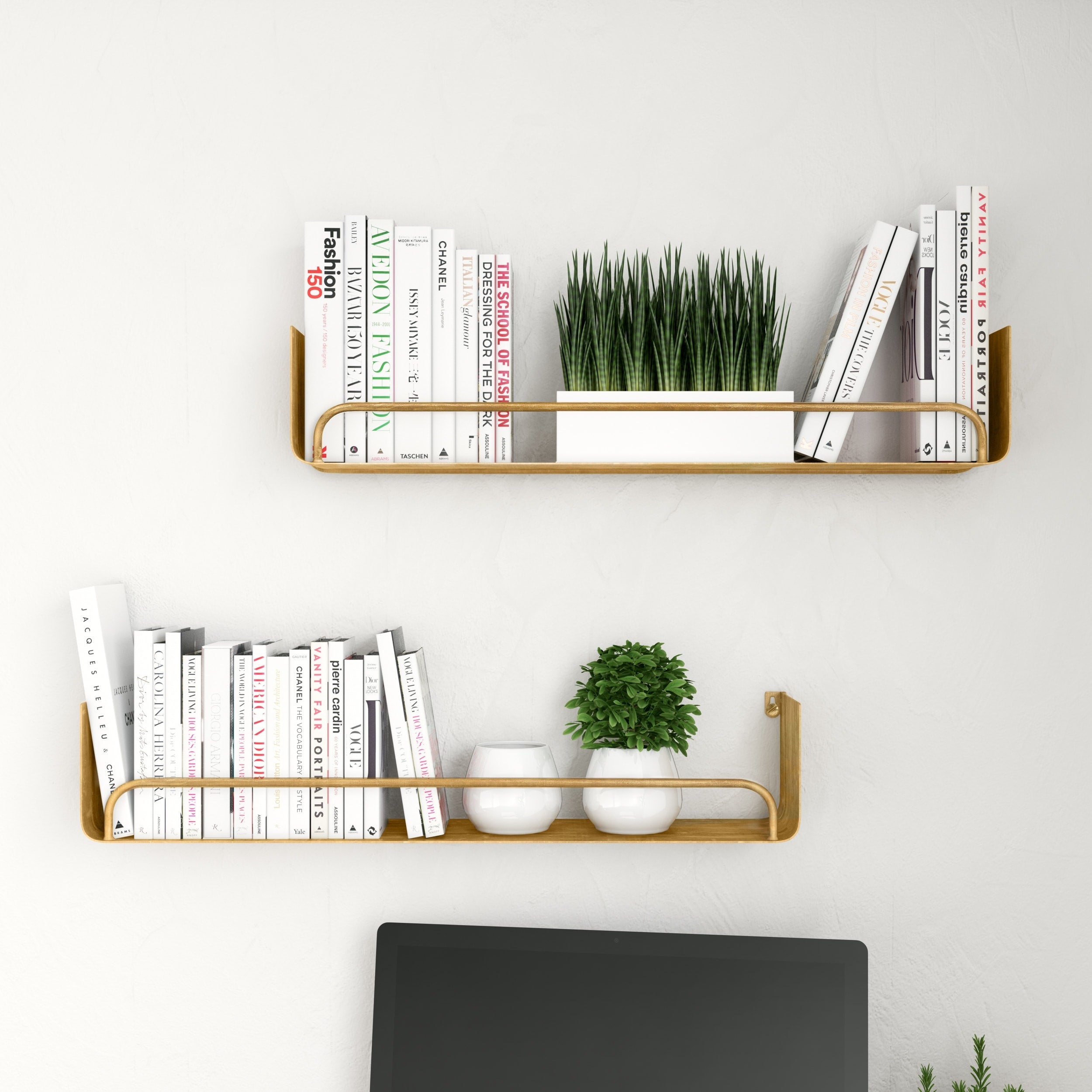 Syler Modern Wall Shelf Set Of 2 N A
