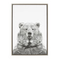 Sylvie Bear Framed Canvas Wall Art By Simon Te Tai Gray 23X33