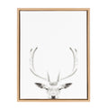 Sylvie Deer Portrait 18X24 Natural Framed Canvas Wall Art