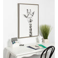 Sylvie Giraffe Framed Canvas Wall Art By Simon Te Tai Gray 23X33