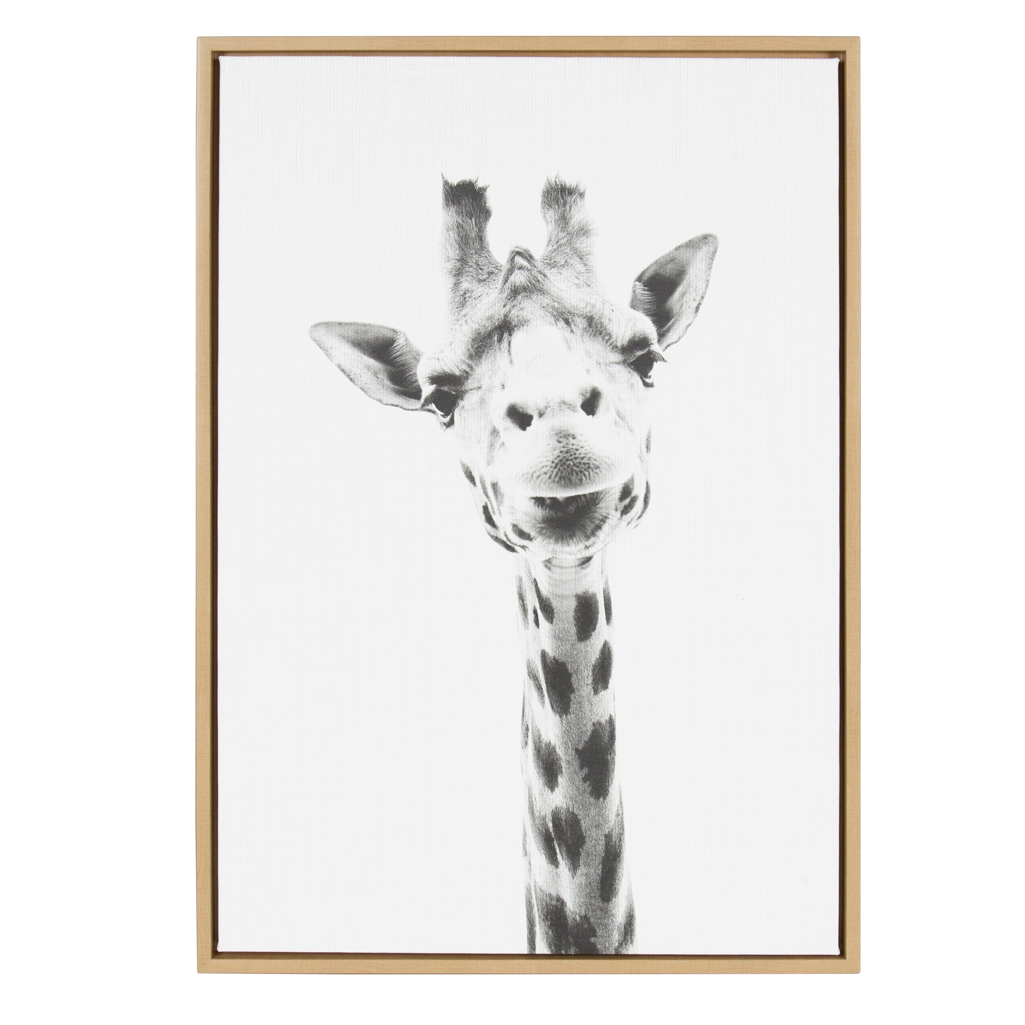 The Curated Nomad Giraffe Framed Canvas Wall Art By Simon Te Tai