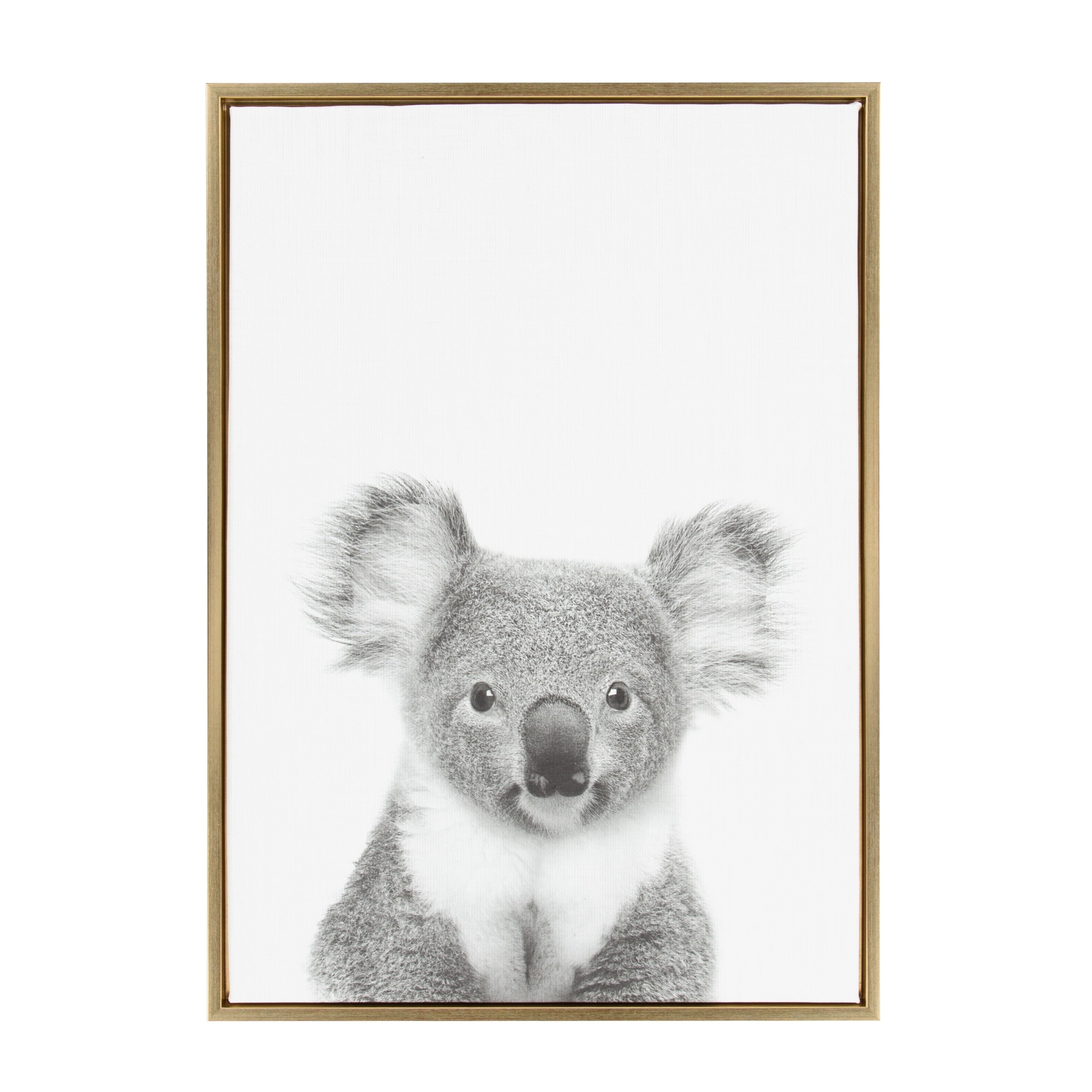 Sylvie Koala Ii Framed Canvas Wall Art By Simon Te Tai Gold 23X33