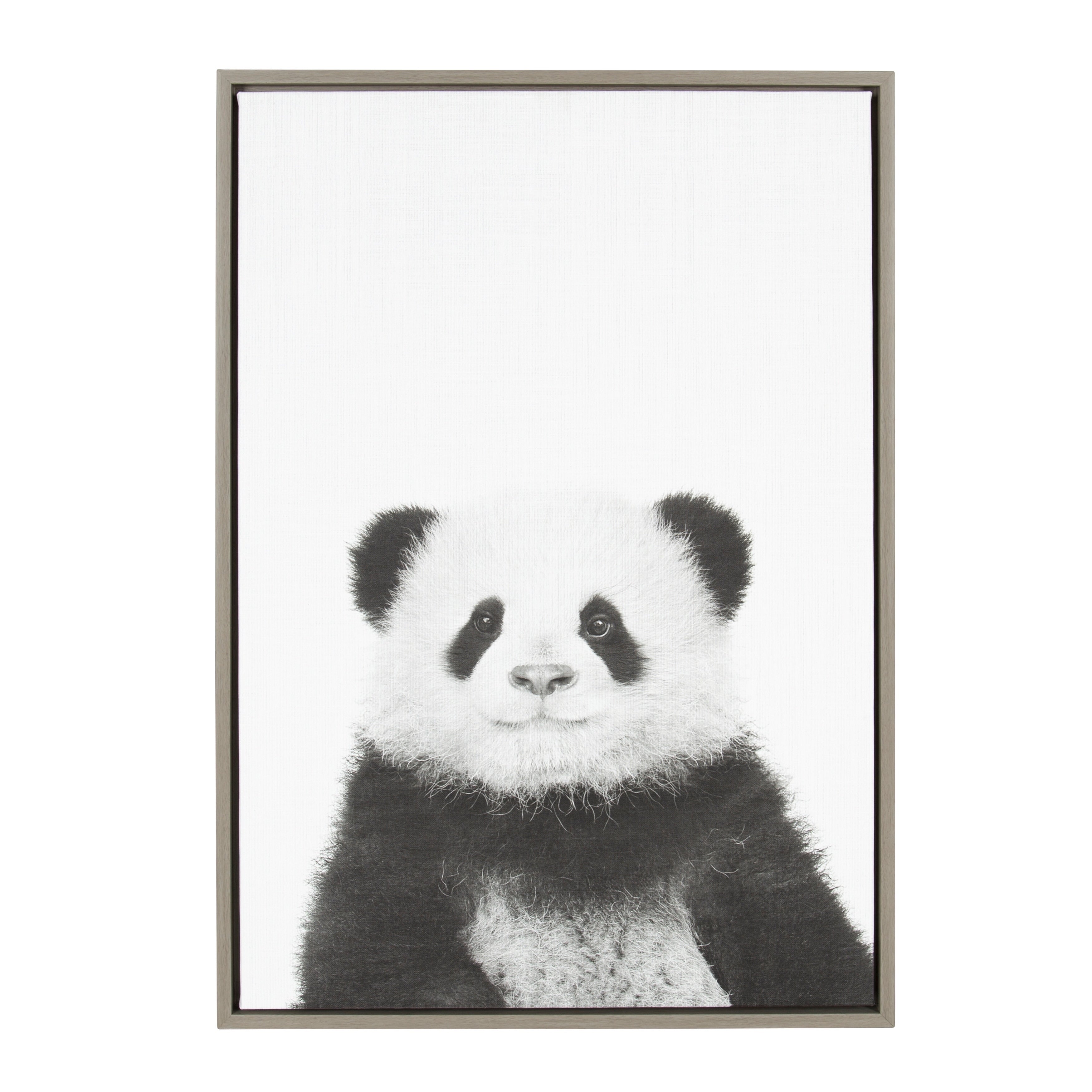 Sylvie Panda Framed Canvas Wall Art By Simon Te Tai Gray 23X33