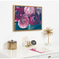 Sylvie Pink Flower Bouquet Framed Canvas Wall Art Gold 18 X 24