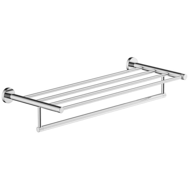 Symmons 353Ts 22 Dia 22 Single Rail Towel Bar With Shelf