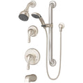 Symmons 9606 Plr 1.5 Origins Tub Shower Trim Package W Single Function Shower Head Rough In Valve W Double Lever Handle