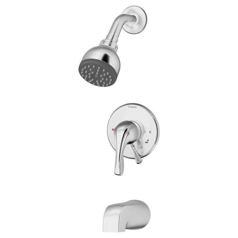 Symmons S 9602 Plr 1.5 Trm Origins Tub And Shower Trim Package With Single Function Shower Head With Double Lever Handle No