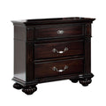 Syracuse Traditional Style Beautiful Nightstand Dark Walnut