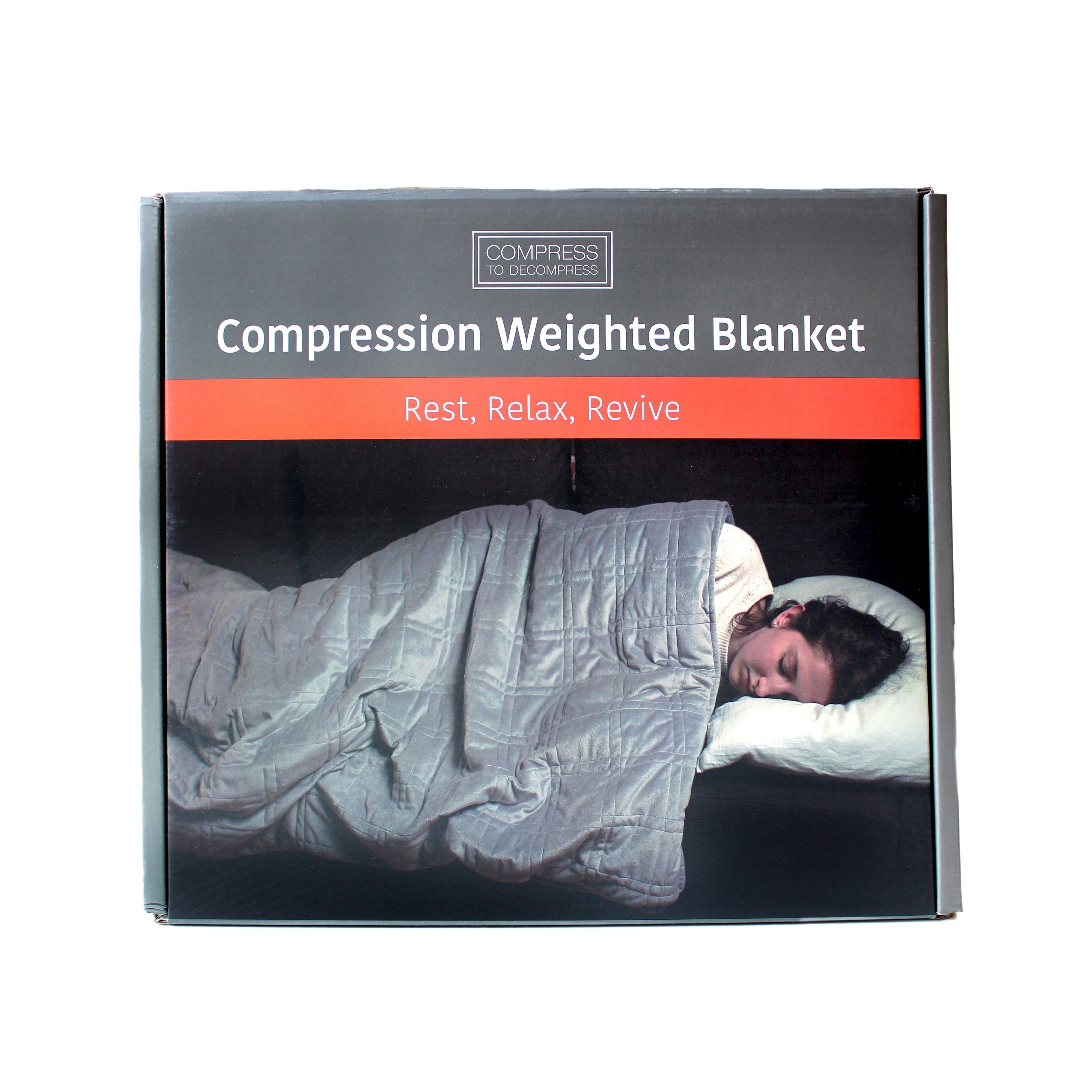 T233 Cotton Shell With Removable Fleece Cover Weighted Blanket In Gift Box