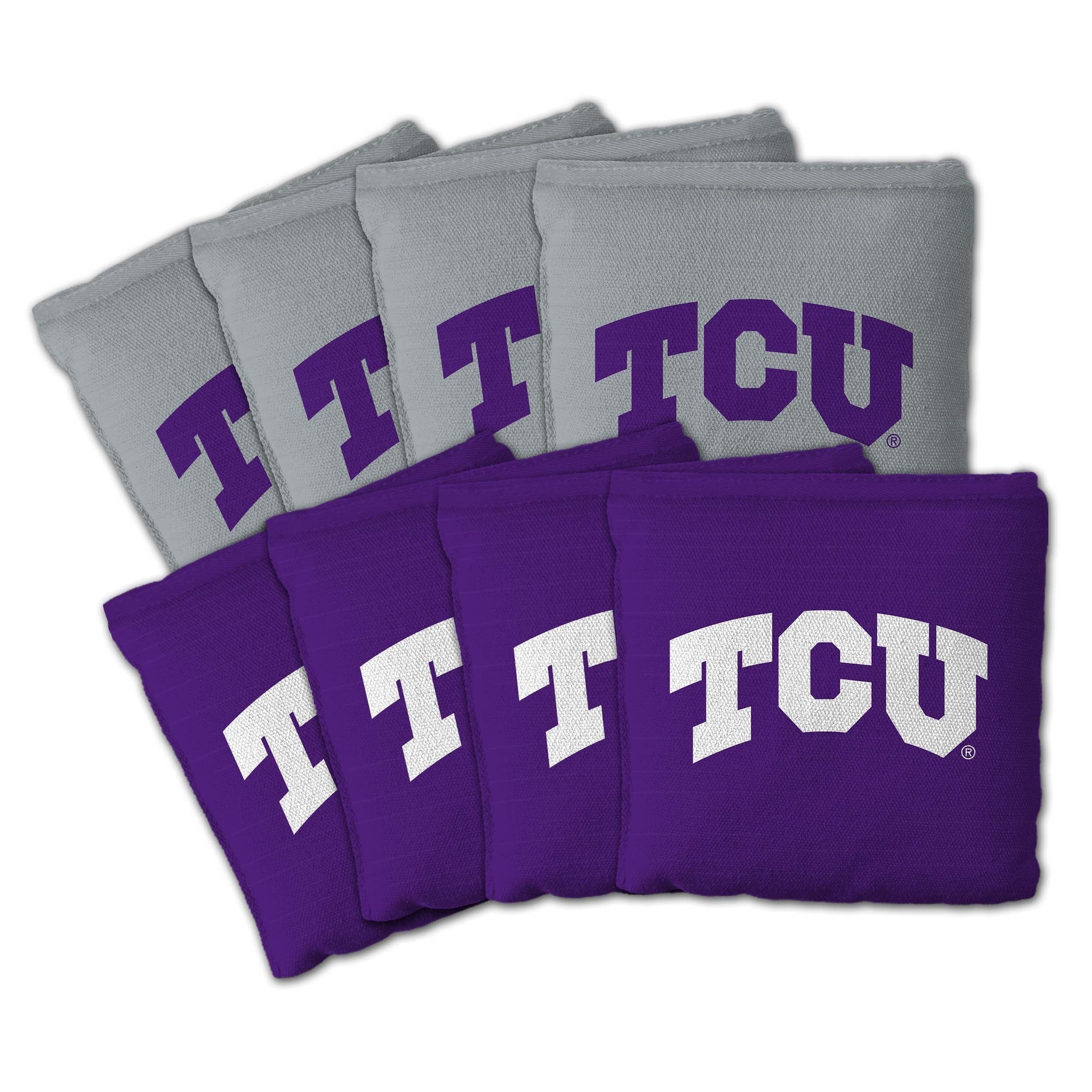 Tcu Horned Frogs Ncaa Dual Sided Pro Stop Slide Cornhole Bags