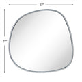 Tehome Asymmetrical Irregular Shaped Mirror Antiqued Gold Asymmetrical Accent Mirror Irregular Bathroom Wall Mirror 27 X 27