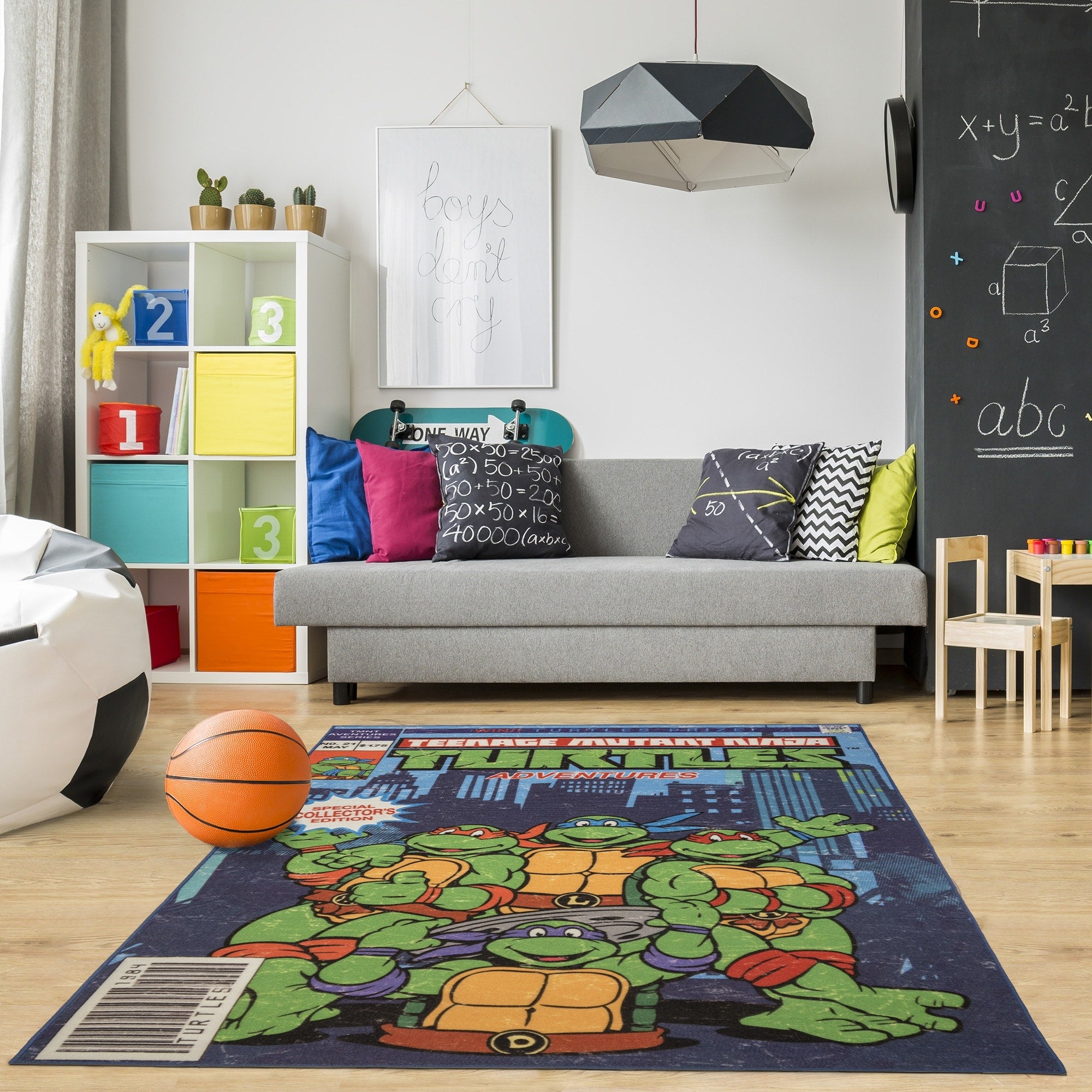 Tmnt Cover Kids Area Rug 46 X 66 By Gertmenian
