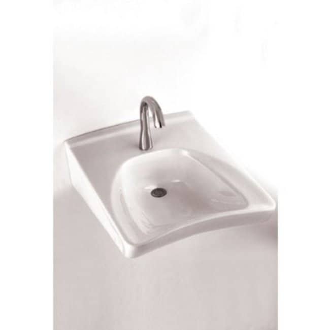 Toto Lt308 Reliance Commercial 20 1 2In Wall Mounted Bathroom Sink With 1 Faucet Hole Drilled And Overflow