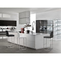 Tov Denmark Grey Stainless Steel Barstool Set Of 2