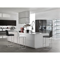 Tov Denmark Grey Stainless Steel Counter Stool Set Of 2