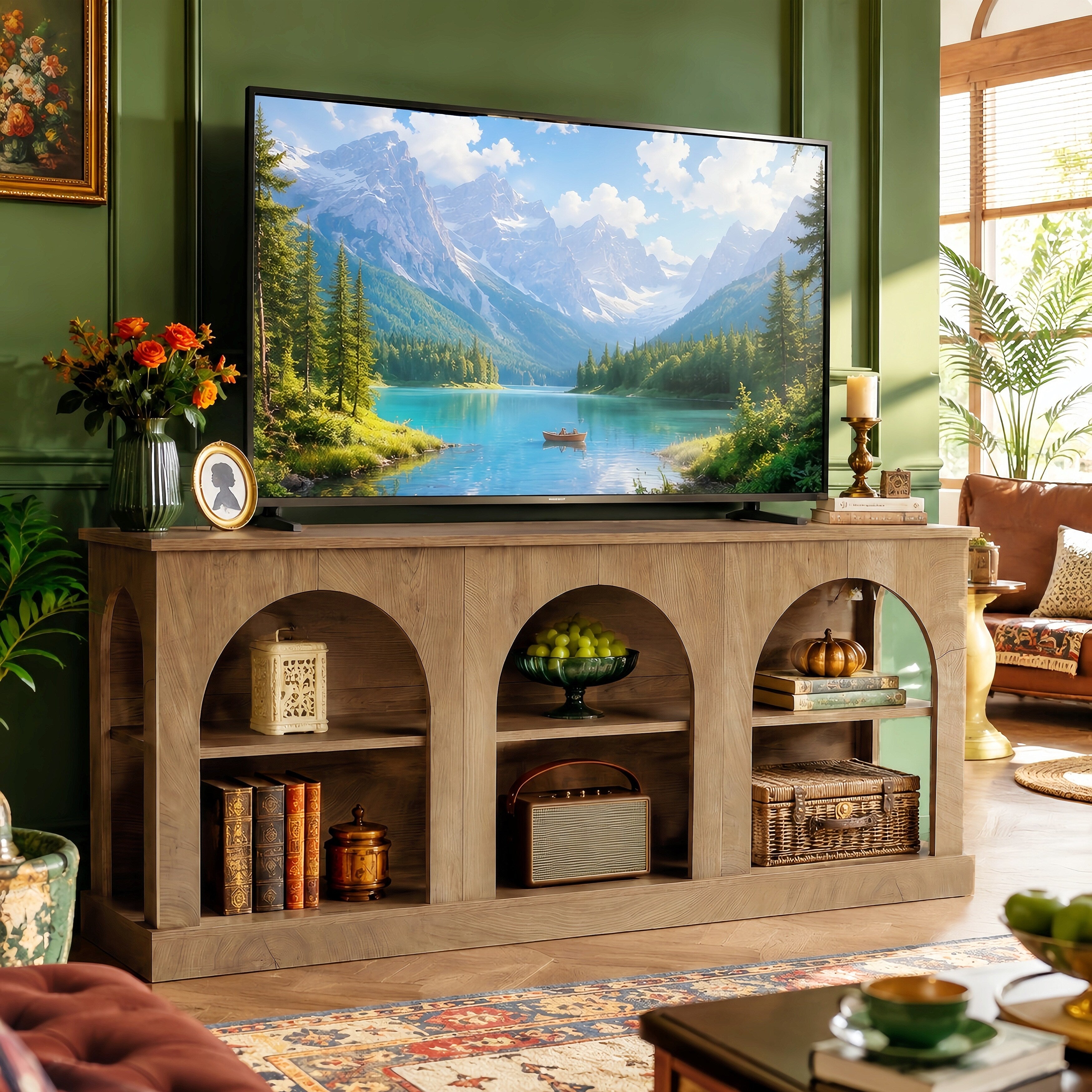 Tv Stand For 70 Inch Tv Farmhouse Entertainment Center