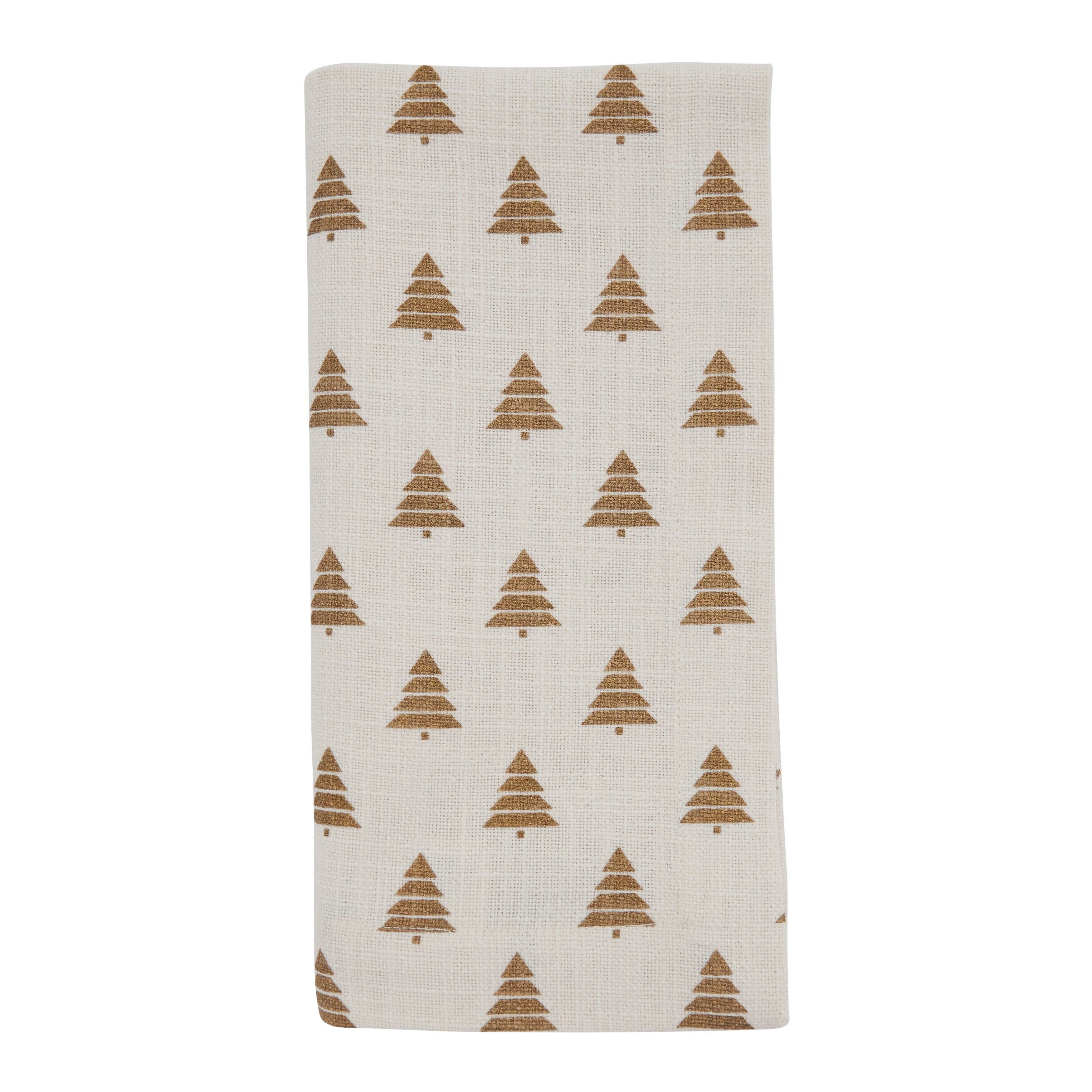 Table Napkins With Christmas Trees Design Set Of 4