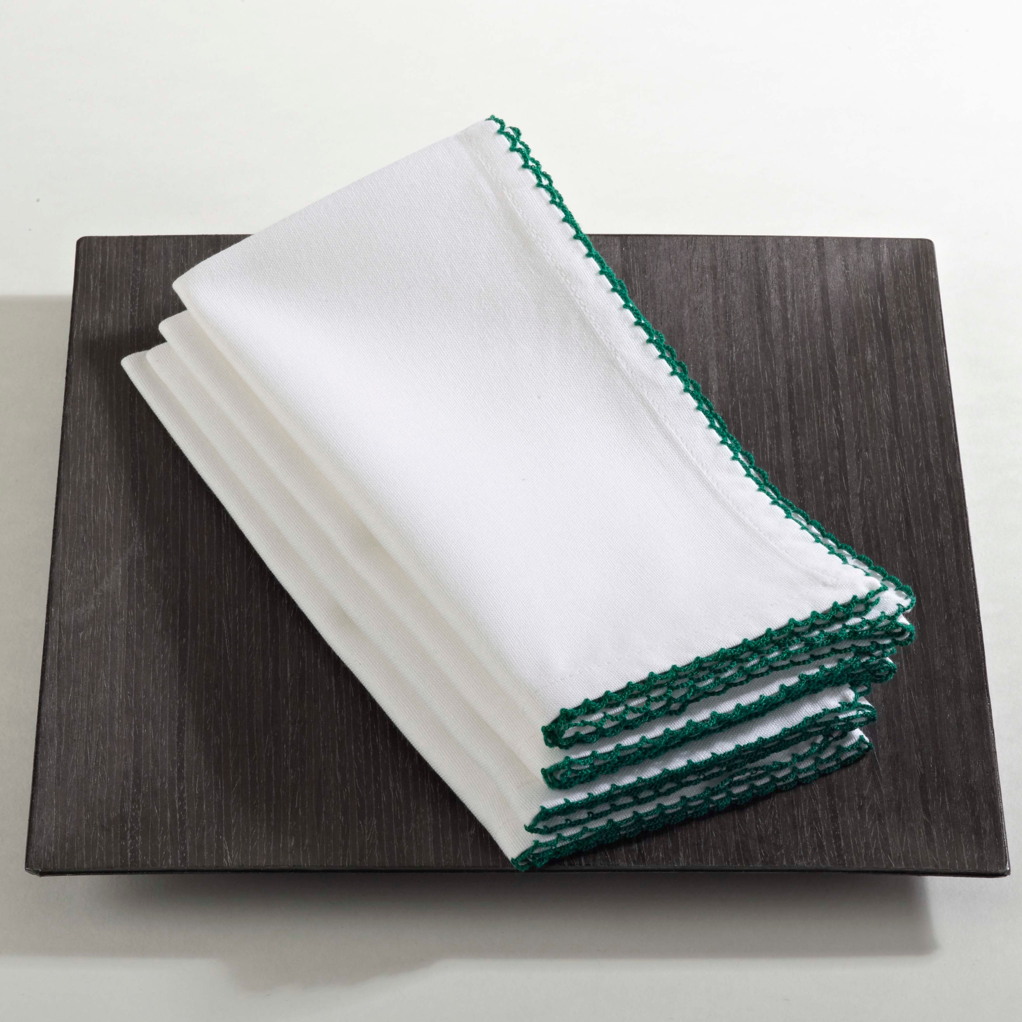 Recotting Collection Whip Stitched Design Napkin Set Of 4