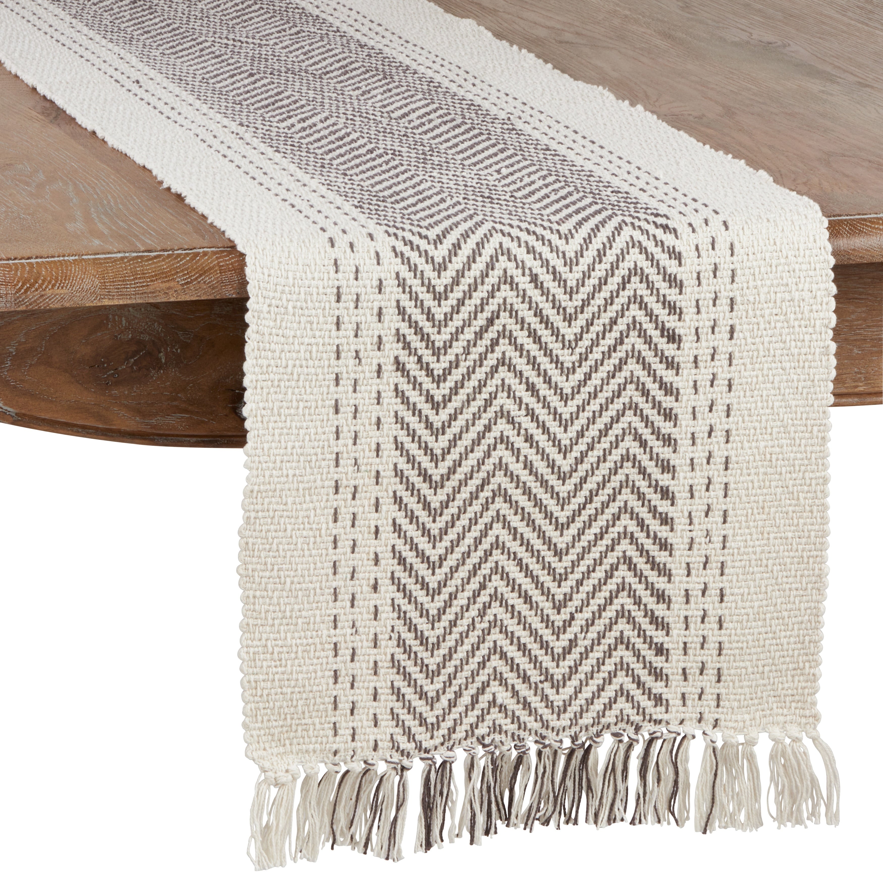 Table Runner With Kantha Stitch Design.