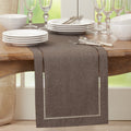 Table Runner With Laser Cut Hemstitch Design