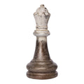 Tabletop Decor King Chess Piece Bronze And White Magnesium 21 Inch
