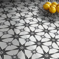 Tafilalt In Black And White Handmade 8X8 Inch Moroccan Tile Pack 12