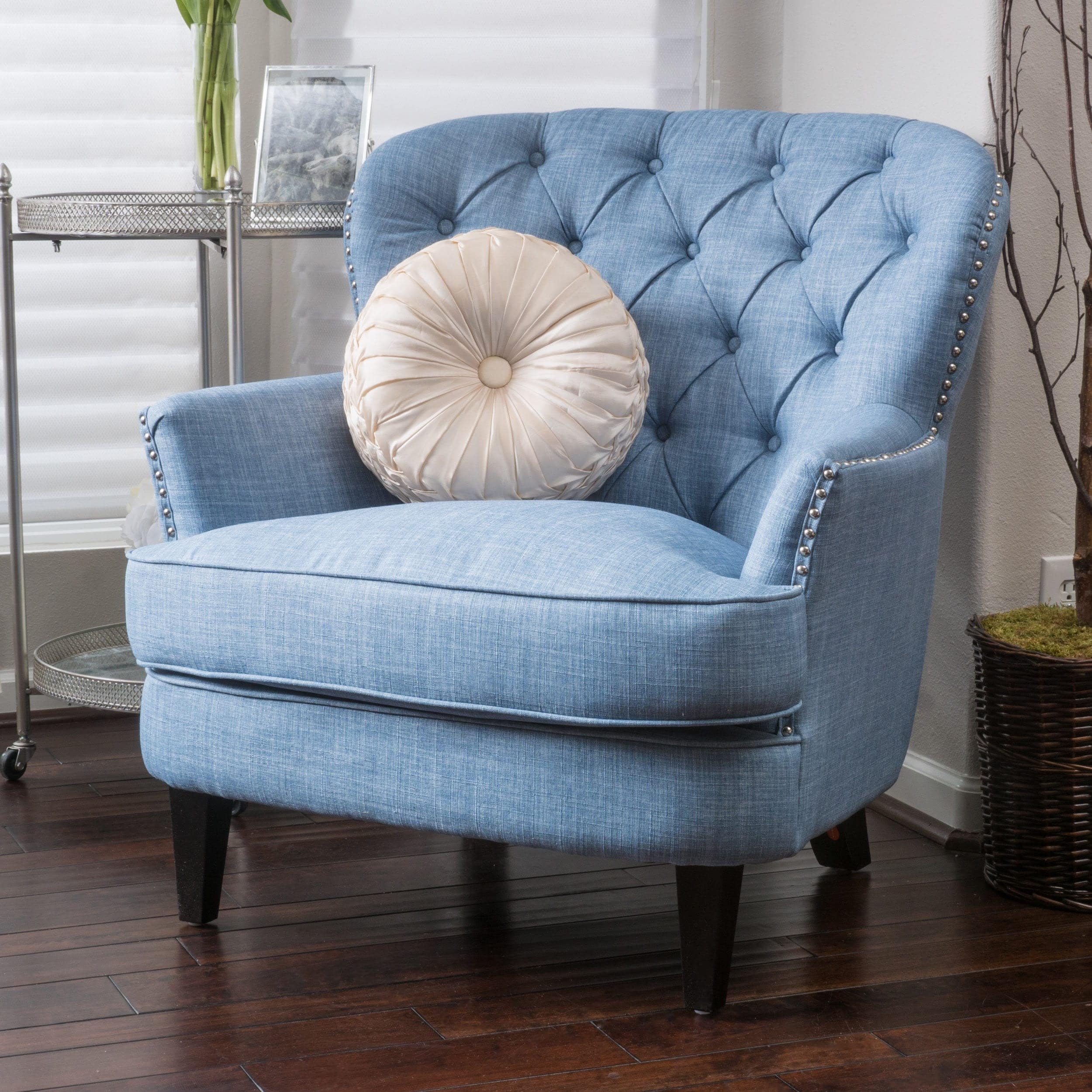 Tafton Tufted Oversized Fabric Club Chair By Christopher Knight Home