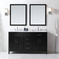 Tahoe 60In Vanity In Espresso With White Quartz Top And Mirror